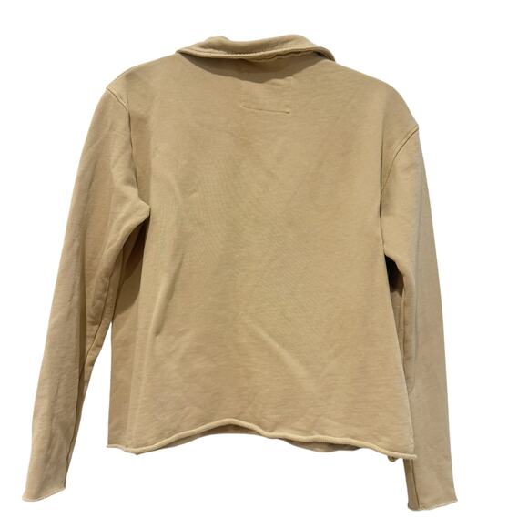 Frank & Eileen Patrick Triple-Fleece Popover Henley Top Toast Size Small NWOT - Picture 10 of 12